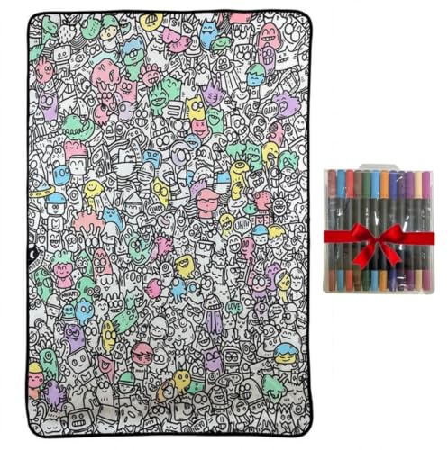 Gör-det-själv målarfilt för vuxna, 100x140 cm Soffa, kan tvättas i maskin för flickor Familjer Hantverksälskare Förskolor Studielägenhet Hem Födelsedag Semester Vardagsrum C