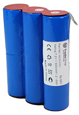 Batería NI-MH 7,2 V/3000 mAh compatible con Gardena Wolf Bosch Accu6 2510-00.631.00, compatible con tijeras de arbustos Gardena, tijeras de césped ST 6, tijeras de borde de césped Accu6, Accu Safe 16,