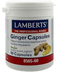 Lamberts Raíz de Jengibre 120mg - 60 Cápsulas
