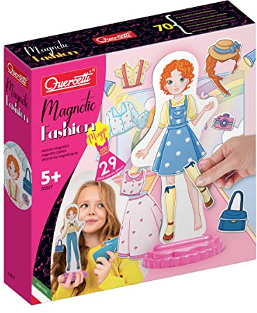Quercetti - 2927 Magnetic Fashion - Maggie, Muñecas Fashion para Vestir