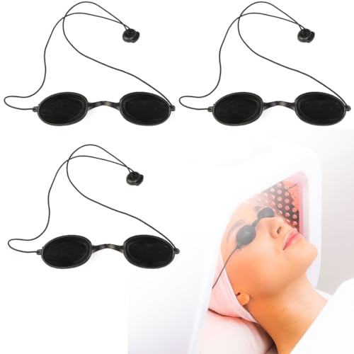 JTUYPT 3 PCS Occhiali Infrarossi e Protettivi Solarium Occhialini Sole Occhiali di Sicurezza Occhiali Protettivi Laser Protezione per Beauty Clinic e Trattamento Cosmetico