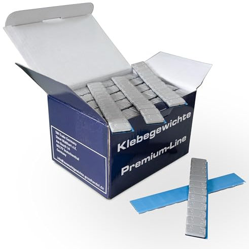 6kg Klebegewichte Wuchtgewichte 100 St. Riegel 12xKg Beschichtet Kleberiegel mit Abrisskante Auswuchtgewichte für Stahlfelgen & Alufelgen - Kunststoffbeschichtet FE-Klebegewichte