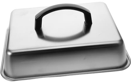 Coperchio Per Griglia Rettangolare in Metallo Copertura Per Piastra Per Barbecue Esterno Accessorio Per Cucina Occidentale Per Cottura A Caldo E Pulizia Facile