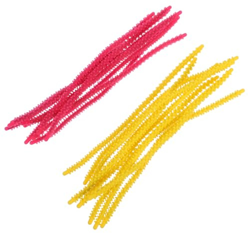 ARTSEWPLY Varillas para Permanente de Silicona Flexibles y Antideslizantes Juego de Rulos Grandes en Amarillo y Rosa Fucsia Herramientas Profesionales para Peinado Ondas Frías en Salones