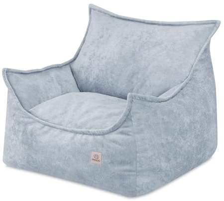MISIOO Barnstol Roya Chenille – Barnstol för Barnrum, Mjuk Sittsäck Barn, Golvstol Bean Bag Soffa, Premium Szenila, 80x73x58 cm