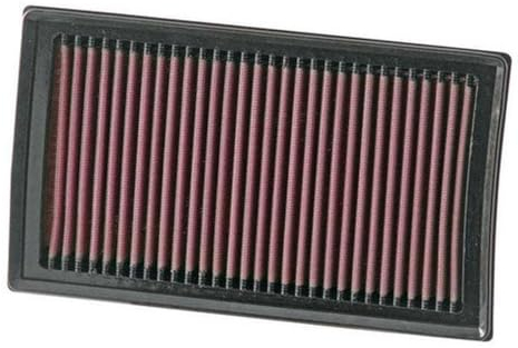 K&N Filtre à air de remplacement compatible avec Nissan Evalia 1.5D, Juke 1.5D, Micra 1.5D, Note 1.5D, NV200 1.5D / Renault Clio 1.2, 1.4, 1.5D, 1.6, 2.0, Modus 1.5D, 1.6 2005-2013 (33-2927)