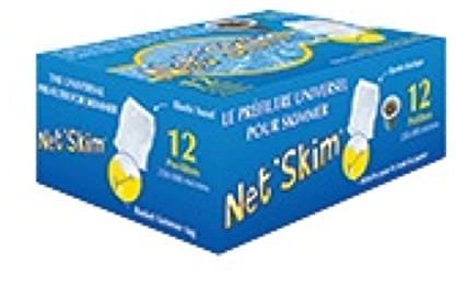 Toucan pre-filtre jetable pour skimmer jusqu'à 24 cm - boite de 12 pièces, Bleu