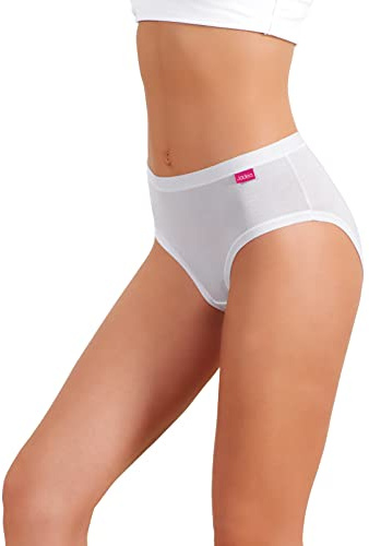 JADEA - Slip Donna 786 Midi 3 Pezzi, Bianco, 4