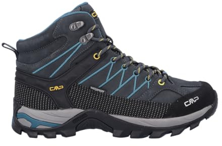 CMP Homme Rigel Mid Trekking Shoe WP Chaussures de Marche, Antracite-Deep Lake, 39 EU