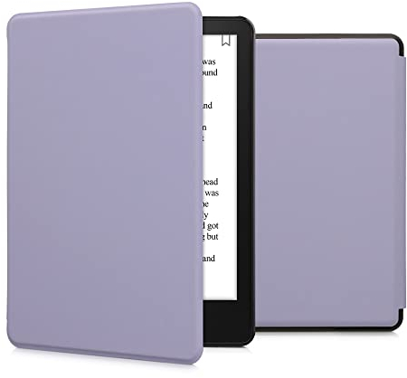 kwmobile Hülle kompatibel mit Amazon Kindle Paperwhite 11. Generation 2021 - Kunstleder eReader Schutzhülle Cover Case - Lavendel