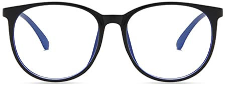 EHOTER Lunettes Anti-Lumière Bleue Anti-Eblouissement Fatigue Light Blocker Lunettes de Jeu d'ordinateur Transparents Anti-Fatigue Oculaire Cadeau pour Homme Femme (Noir)