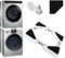 Universal Stacking Kit for Washer and Dryer, Adjustable Stacking Kits for Washing Machine and Tumble Dryer Gekufa Stacking Shelf with Ratchet Ropes