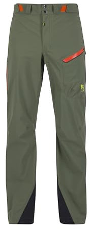 KARPOS Herren Storm EVO Pants, Thyme/Spicy Orange, XX-Small