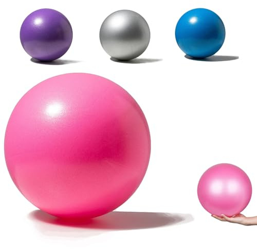 SHANGFENG Pilates Ball Exercise Ball Core Fitness Bender Yoga Balance Stability Fitness Ballet Physical Therapy Anti Burst Birthing Ball Birth Recovery Plan (pink)