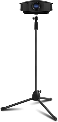 Y.H BLISSHAVEN Adjustable Metal Projector Light Stand 83-145 cm Tall│Portable Telescopic Tripod for Projectors, Home Cinema, Presentations & Events