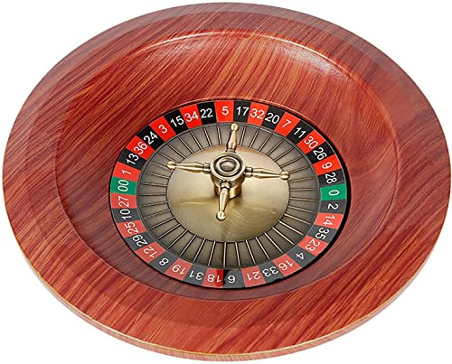 YHNNH Roulette in Legno da 12 Pollici, Set Gioco Tavolo for Roulette Russa, Lotteria, Giradischi, Giochi for Il Tempo Libero, Perfetti for Una Serata di a casa o Festa