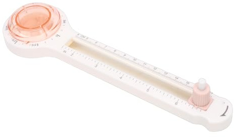 RIZGHWOY Justerbar Cirkelskärare, Roterande Cirkulär Ringskärverktyg för Pappershantverk med Glidmutter, Räckvidd 9,4 Till 33 Cm