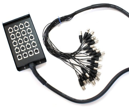 30 m Box Câble multipaire XLR Loom Serpent Câble – 20 Way – 16/4