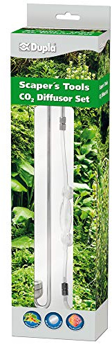 Dupla Scaper’s Tools CO2 Diffusor Set S I 26,5 cm I Set zur CO2-Versorgung von Aquarien bis 160 L I Diffusor, Blasenzähler, Sicherheitsventil & 1,5 m CO₂-Schlauch I für gesundes Pflanzenwachstum