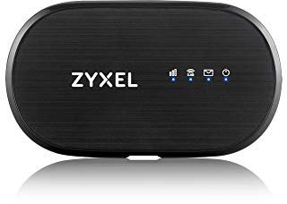 Zyxel Mobiler WLAN-Hotspot mit 4G LTE | Bis zu 150 Mbit/s Download-Geschwindigkeit | Gemeinsame WiFi-Verbindung für 10 Geräte | Herausnehmbarer, langlebiger Akku | Taschenformat [WAH7601]