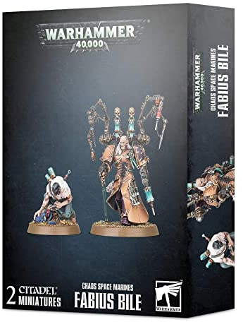 Warhammer Games Workshop 40,000 - Chaos Space Marines Fabius Bile, Grey