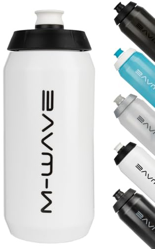 M-Wave 550 ml Trinkflasche, Fahrradflasche, Kunststoff, weiß, mit Skala, PBO 550