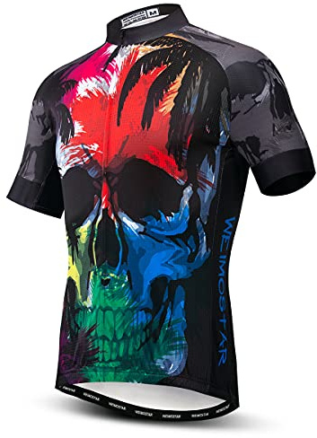 Hotlion Maglia da ciclismo da uomo, per mountain bike, estiva, a maniche corte, per bici da strada, Cf0223-sj, L