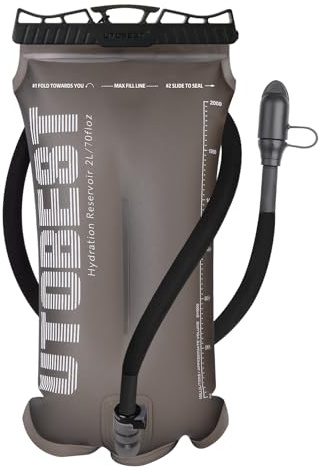 UTOBEST Hydration Bladder 1.5 L 2L 3L,TPU Water Bladder,Water Bladder for Hiking Backpack,BPA Free,Wide Opening,Leak-Proof,Water Reservoir for Hiking Cycling Camping Running