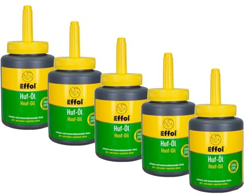 RL24 effol – hovolja | smutsavvisande huffett med borste | för briljant glans | består av lanolin och lagerbärsolja | hästvård för hästar | 2 x 475 ml penselflaska (set om 2)