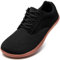 JUEQIBAA Homme Chaussures Pieds Nus Orteil Large Baskets Minimaliste Chaussures Décontractées Respirant Poids Léger pour Marcher Courir L'haltérophilie Noir 46