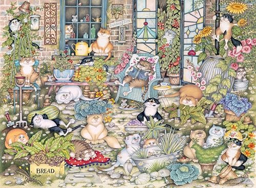 Ravensburger Crazy Cats The Good Life 500 Piece Jigsaw Puzzle for Adults and Kids Age 10 Years Up