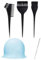 EORPAVU decolorante per capelli,Set polvere decolorante in lamina di highlighter, cappuccio per tintura per capelli, riutilizzabile, con ago per highlighter (5 pezzi, blu)
