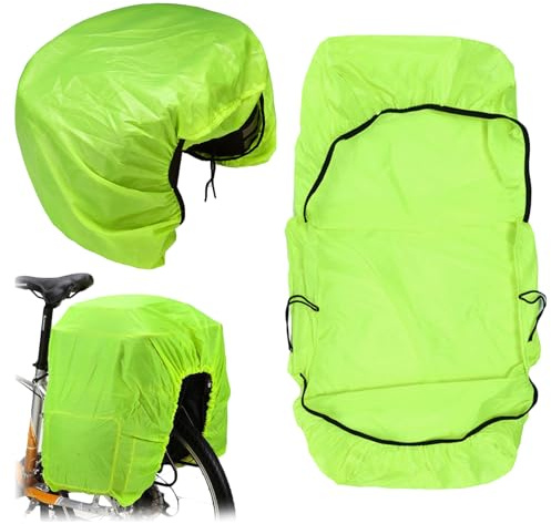Jiavlyx Copriborse Da Bicicletta Impermeabile, 126cm * 66cm Protezione Antipioggia Per Borsa Bicicletta, Copertura Antipioggia Per Cestini Da Bicicletta, Per Sedili Posteriori Della Bicicletta E Borse