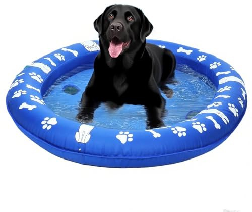 Flotteur de piscine gonflable pour chiens – Jouets flottants pour animaux de compagnie pour grands, moyens et petits, chiots pour natation, lac, rivière, plage, fête en plein air, été