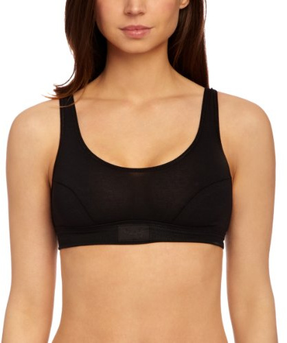 Sloggi Women's Double Comfort Top Everyday Bra, Black, 36 UK