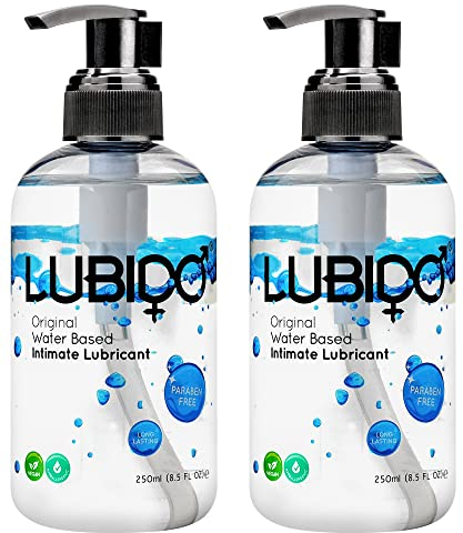 Lubido Original lubricante íntimo a base de agua, libre de parabenos - 250ml (Paquete de 2)
