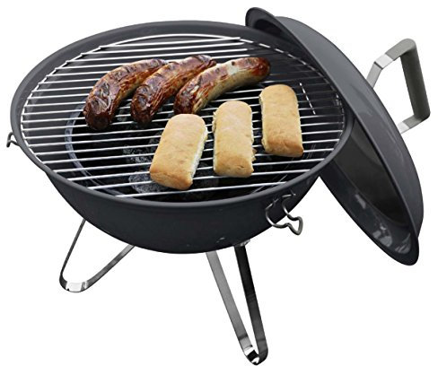 Dangrill Mini Barbecue Kettle Griglia A Carbone Picnic Terrazzo Ø 37 x 44 cm Antracite