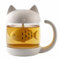 OFKPO Tasse à Thé en Verre de Chat avec Un Filtre, Tasse à Café Mignonne à Chat Tuyau à Queue pour Enfants Cadeau de Noël