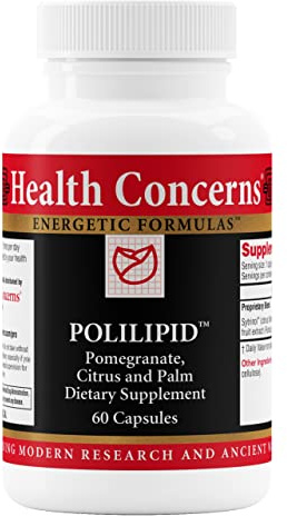 Health Concerns Polilipid – Cardiovascular Support & Cholesterol Health – Heart Wellness with Sytrinol & Pomegranate Extract – Antioxidant Support Supplement – Chinese Herbal Supplements – 60 Capsules