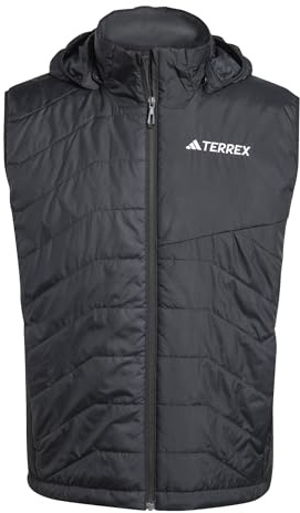 adidas Men's Terrex Multi CLIMAWARM Insulated Hooded Vest, Black, XL