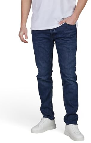 JACK & JONES jeans herr stretch slim fit JJIGLENN jeansbyxor denim blå svart 30 31 32 33 34 36 38
