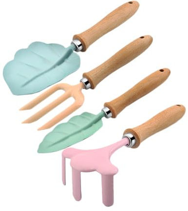 VINTORKY 1 Satz Werkzeuge Für Den Gartenanbau Kinder Und Rechen Kelle Mit Griff Hof Spielzeug Gartenschaufel Werkzeug Kindergartengeräte Gartenversorgung Kinder Gärtnern Kunststoffpulver