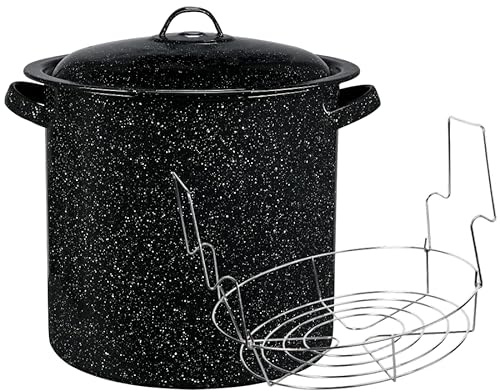 15.5 qt. Water Bath Canner with Jar Rack, Black