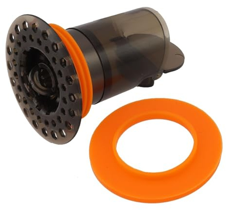 Lawnoval Clapet anti-refoulement en laiton avec fermeture automatique et drainage rapide pour salle de bain ou cuisine, gris