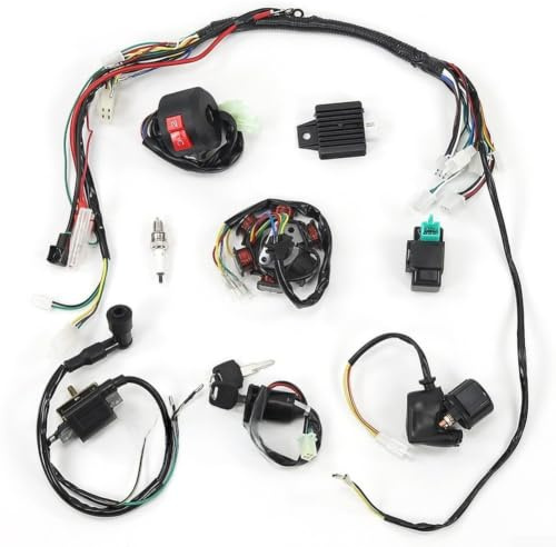 Arnés de cableado de repuesto diseñado para motos de cross de 50 cc y 125 cc con requisitos de encendido de bobina magnética