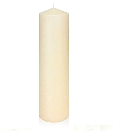 JEKA-Kerzen Kaminkerze Laternenkerze Champagner, Größe: ca. 6 x 30 cm Kerze, Stumpenkerze