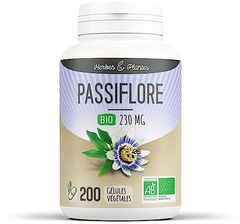 Herbes Et Plantes Passiflore Bio 200 Gélules Végétales 230 mg