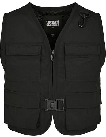 Urban Classics Ladies Short Tactical Vest - Available in Many Different Colours, Sizes XS to 5XL, black, XXXL