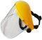 Supreme TTF Face Shield with Head Mounted Face Protection Eye Care Shield Screen Grinding Multi-Purpose - Clear Polycarbonate Visor Combination CE APPROVED - Conforms to EN166