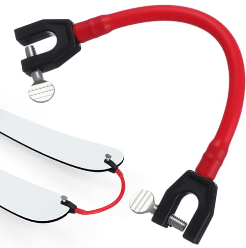 Garneck Conector de Puntas de esquí Profesional Prime Latex Duradero, Ayuda de Entrenamiento de esquí Easy Ski Training Picos enseña Control de construcción de cuña básico para